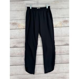 Marine Layer Curve Ankle Hem Pull On Pants Womens XS Black 2 Pocket
